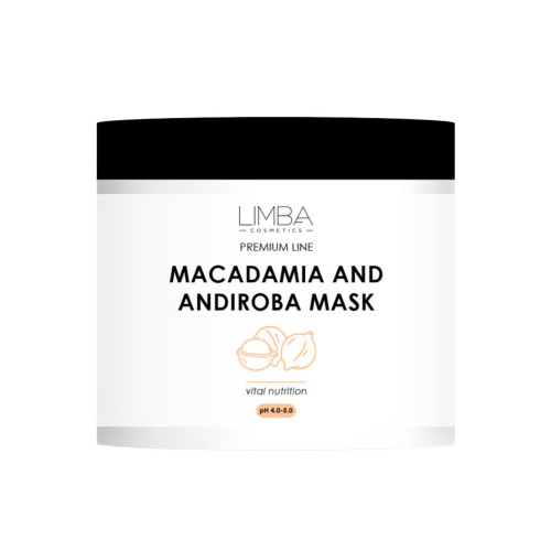 Limba Cosmetics Питательная маска для волос Premium Line Macadamia and Andiroba mask (500 мл)