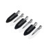 DEWAL PRO Зажим "Лепесток", пластик, 6 см (6 шт/уп) CL2603white/black ШТУЧНО