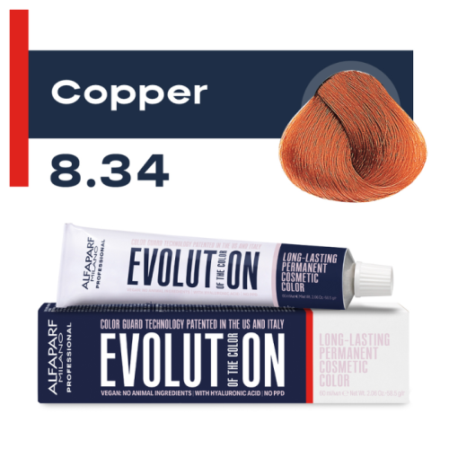 Alfaparf Milano Evolution EOC CUBE Крем-краска тон 8.34 (60мл)