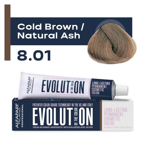 ALFAPARF Milano Evolution EOC CUBE Крем-краска тон 8.01 (60мл)