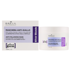 BRELIL PROFESSIONAL Silver Blonde Treatment Anti-Yellowing Mask Маска для нейтрализации желтизны волос (220мл) 