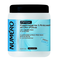 BRELIL PROFESSIONAL Numero Elasticizing Mask Маска для вьющихся волос с оливковым маслом (1000 мл)