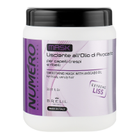 BRELIL PROFESSIONAL Numero Smoothing Mask Разглаживающая маска для волос с маслом авокадо (1000 мл) 