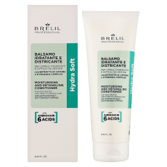 BRELIL PROFESSIONAL Hydra Soft Treatment Moisturising And Detangling Balsamo Увлажняющий и распутывающий бальзам для сухих и непослушных волос (250мл) 