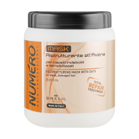 BRELIL PROFESSIONAL Numero Total Repair Mask Восстанавливающая маска для волос с экстрактом овса (1000 мл) 