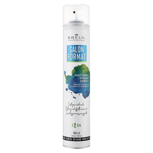 BRELIL PROFESSIONAL Salon Format Natural Fixing Spray Закрепляющий спрей с естественной фиксацией (500мл) 