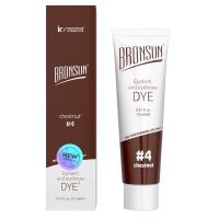 BRONSUN Eyelash and Eyebrow DYE Гель-краска для ресниц и бровей, №4 Каштан (15 мл) 