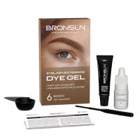 BRONSUN Eyelash And Eyebrow Dye Home Kit Набор для домашнего окрашивания бровей и ресниц №6 Коричневый 