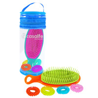 Набор дорожный Casalfe в ассортименте  ( мини косметичка + расческа + силиконовые резинки).