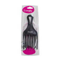 Расческа Casalfe curls double pin для завитков с двойными зубьями (цвет: черный)