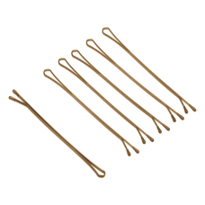 DEWAL PRO Невидимки 60 мм прямые, коричневые (60 шт/уп) SLN60P-3/60