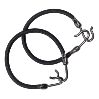 DEWAL PRO Pезинка для волос с крючком черная (2 шт/уп) MI-8013