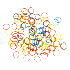 DEWAL PRO Резинки для волос силиконовые, mix mini (100 шт/уп) RES035