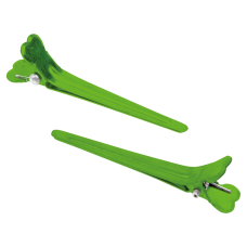 DEWAL PRO Зажим для волос, металл, 5,5 см (12 шт/уп) CL2415 green ШТУЧНО