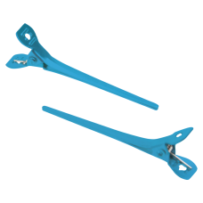 DEWAL PRO Зажим узкий, металл, 5,5 см (12 шт/уп) CL2416 blue ШТУЧНО