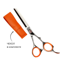 TAYO ORANGE Парикмахерские ножницы филировочные (40  зубцов) эргономичные 5,5" TQ15540S