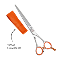 TAYO ORANGE TS307 Парикмахерские ножницы, прямые 7" 