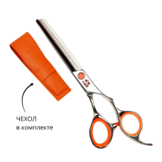 TAYO ORANGE Парикмахерские ножницы филировочные (40 зубцов) эргономичные 6" TQ6640S