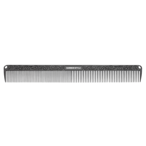 DEWAL PRO "BARBER STYLE" Расческа металлическая 18 см  JF10165black 