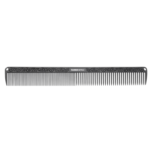 DEWAL PRO "BARBER STYLE" Расческа для стрижки, металлическая (22 см) JF10225black