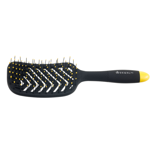 DEWAL PRO "BANANA BLACK" Щетка для укладки продувная 13 рядов BNN82