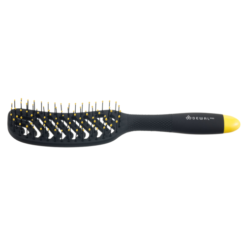 DEWAL PRO BANANA BLACK Щетка для укладки продувная 8 рядов BNN83