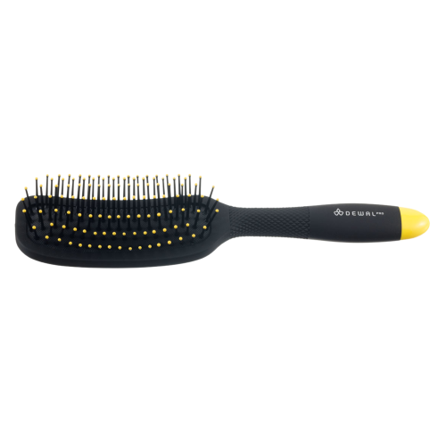 DEWAL PRO "BANANA BLACK" Щетка массажная 7 рядов BNN81