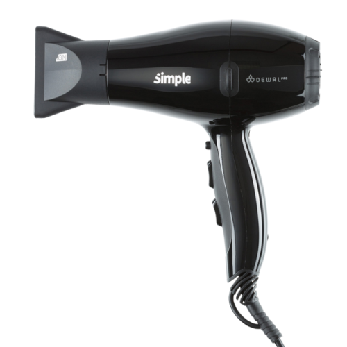 DEWAL PRO SIMPLE Фен 2000 Вт 03-104 Black