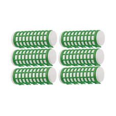 DEWAL BEAUTY Бигуди термо D 17 мм x 68 мм, зеленые (6шт/упак)