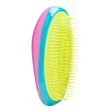 DEWAL BEAUTY Массажная щетка для легкого расчесывания волос, овальная, розово-сине-желтый