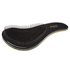 DEWAL BEAUTY Щетка массажная, для легкого расчесывания волос (золотисто-черный)