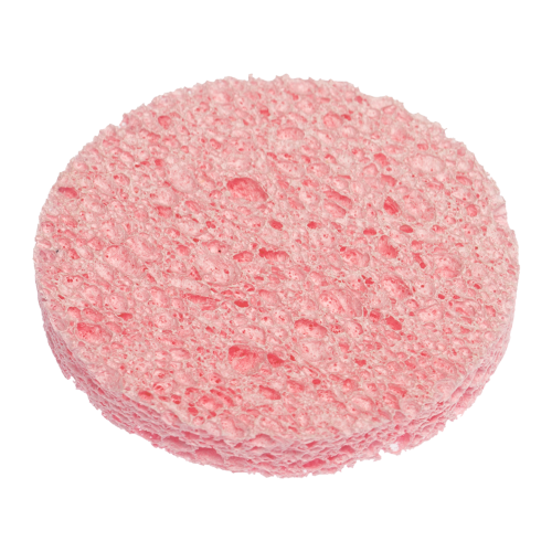 DEWAL BEAUTY Спонж для снятия макияжа, розовый 60 x 60 x 8 мм (3 шт/упак., ПОШТУЧНО)