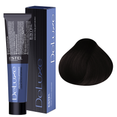 ESTEL De Luxe Крем-краска 5/11, светлый шатен пепельный интенсивный (60 мл)