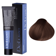 ESTEL De Luxe Крем-краска 6/75, темно-русый коричнево-красный (60 мл)