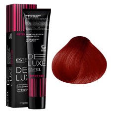 ESTEL De Luxe Крем-краска 77/55, русый красный интенсивный, Extra Red (60 мл)