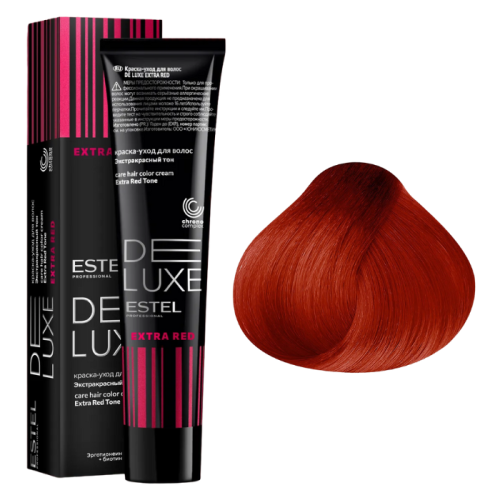 ESTEL De Luxe Крем-краска 88/55, светло-русый красный интенсивный, Extra Red (60 мл) 