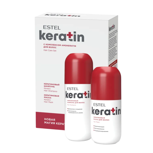 ESTEL KERATIN Набор для ухода за волосами (Шампунь 400мл + Маска 300мл)