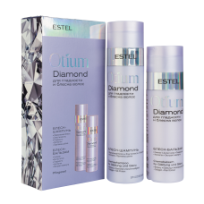 ESTEL OTIUM DIAMOND Набор для гладкости и блеска волос (Шампунь 250мл + Бальзам 200 мл)