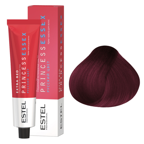 ESTEL PRINCESS ESSEX EXTRA RED Крем-краска 55/65, дерзкий фламенко (60 мл)