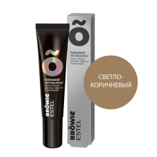 ESTEL BROWIE Пигмент прямого действия с эффектом татуажа бровей, светло-коричневый (15мл)