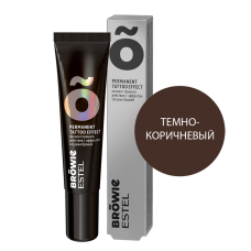 ESTEL BROWIE Пигмент прямого действия с эффектом татуажа бровей, тон тёмно-коричневый (15мл)
