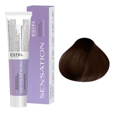 ESTEL SENSATION DE LUXE Безаммиачная краска для волос 4/0 (60 мл)