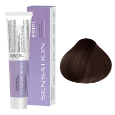 ESTEL SENSATION DE LUXE Безаммиачная краска для волос 5/17, светлый шатен пепельно-коричневый (60 мл) 