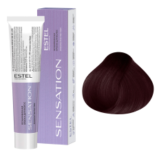 ESTEL SENSATION DE LUXE Безаммиачная краска для волос 5/76, светлый шатен коричнево-фиолетовый (60 мл)