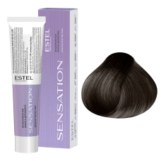 ESTEL SENSATION DE LUXE Безаммиачная краска для волос 6/11, тёмно-русый пепельный интенсивный (60 мл)