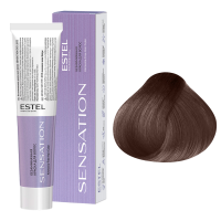 ESTEL SENSATION DE LUXE Безаммиачная краска для волос 6/17, тёмно-русый пепельно-коричневый (60 мл)