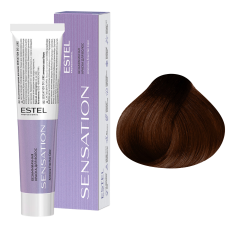 ESTEL SENSATION DE LUXE Безаммиачная краска для волос 6/74, тёмно-русый коричнево-медный (60 мл)