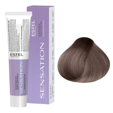 ESTEL SENSATION DE LUXE Безаммиачная краска для волос 7/17, русый пепельно-коричневый (60 мл)
