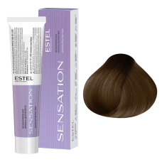 ESTEL SENSATION DE LUXE Безаммиачная краска для волос 7/7, русый коричневый (60 мл)