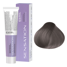 ESTEL SENSATION DE LUXE Безаммиачная краска для волос 8/1, светло-русый пепельный (60 мл)